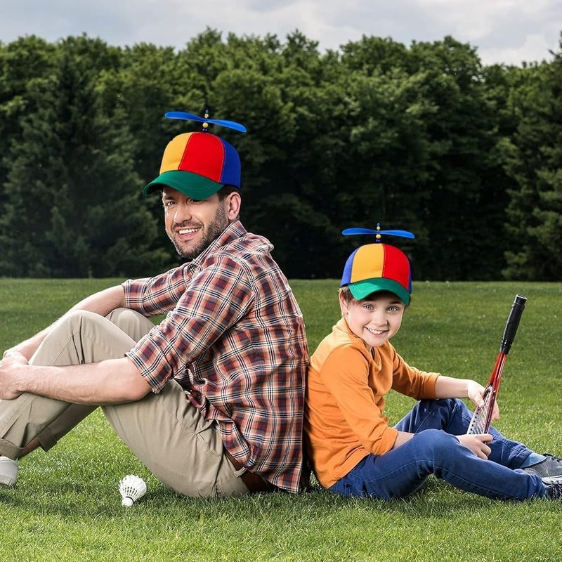 KitWinner Unisex Baseball Cap, Colorful Adjustable Cute Baseball Helicopter Propeller Hat Snapback Hat for School Girl Boy - Image 4